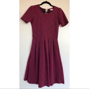 Lularoe Amelia Magenta Spacedye - small